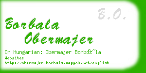 borbala obermajer business card